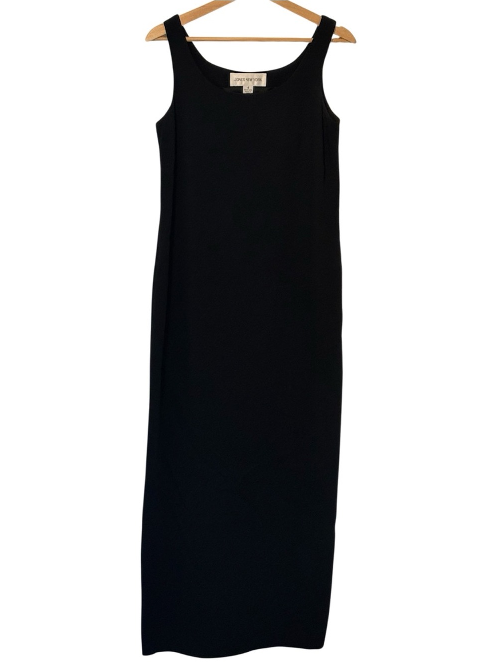 Vintage‎ Jones New York Black Sleeveless Maxi Tank Dress